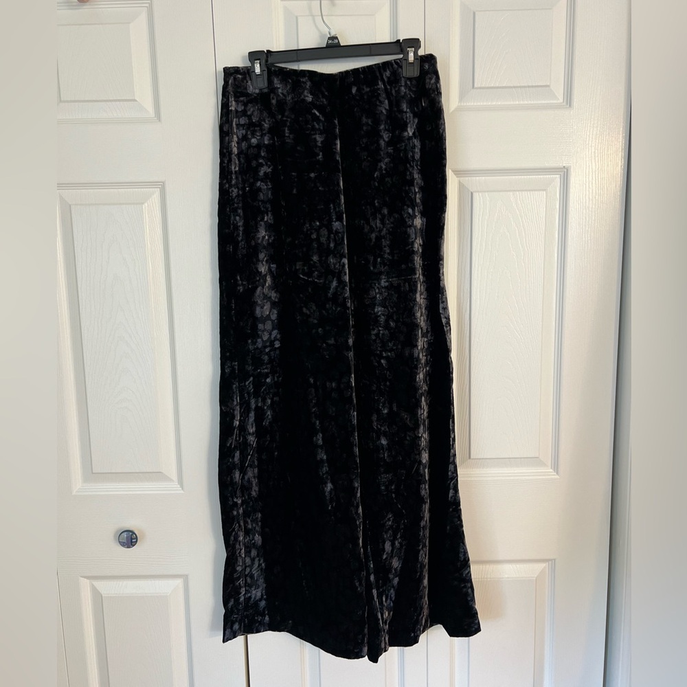 Zara TRF Collection Velvet Wide Leg Pants